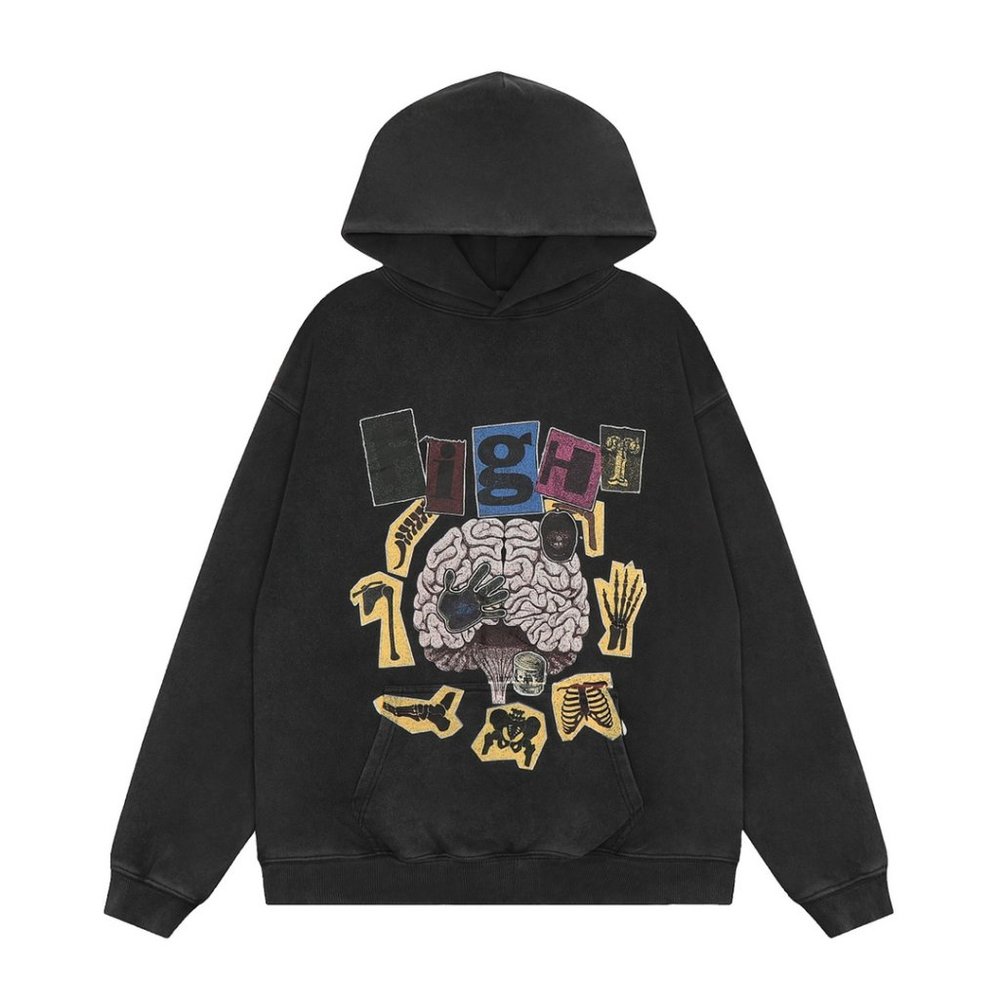 Gallery Dept Vintage Printed Washed and Aged Hoodie